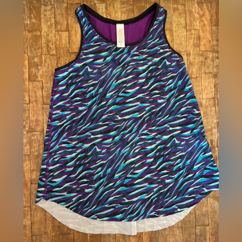 Ivivva by Lululemon flowy purple tank top sz 10